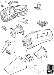 Part Location Diagram of 369669-00 DeWALT Guide